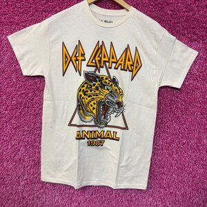 Def Leppard Animal 1987 Americana Tattoo Heavy Metal Tee M